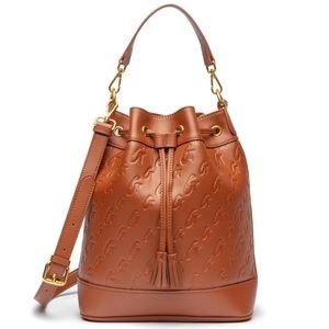 Glamaholic Mia Ray LARGE BROWN Bucket Bag